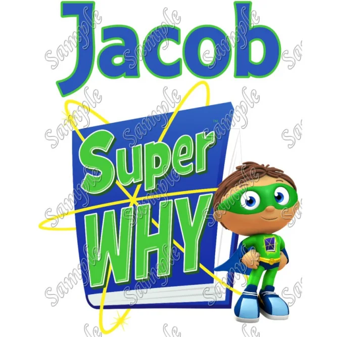 Super Why Birthday Personalized Custom DTF Iron on Transfer - Ready to Press #1 Super Why Birthday Personalized Custom DTF Iron on Transfer - Ready to Press #1