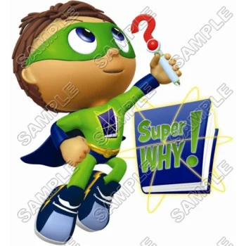 Super  Why  DTF Iron on Transfer  - Ready to Press  #3