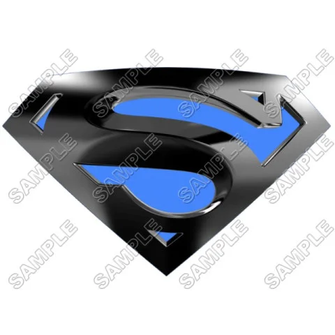 Superman Logo Blue   DTF Iron on Transfer  - Ready to Press  #1