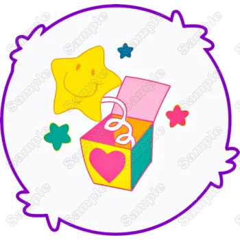 Surprise  Care Bear  Symbol  DTF Iron on  Transfer - Ready to Press