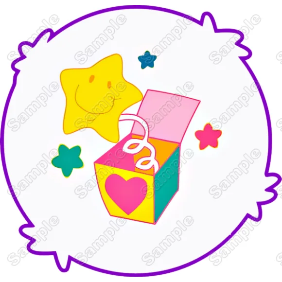 Surprise  Care Bear  Symbol  DTF Iron on  Transfer - Ready to Press