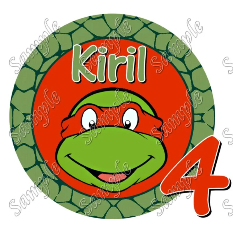 TEENAGE MUTANT NINJA TURTLES Birthday Personalized Custom DTF Iron on Transfer - Ready to Press #3 TEENAGE MUTANT NINJA TURTLES Birthday Personalized Custom DTF Iron on Transfer - Ready to Press #3