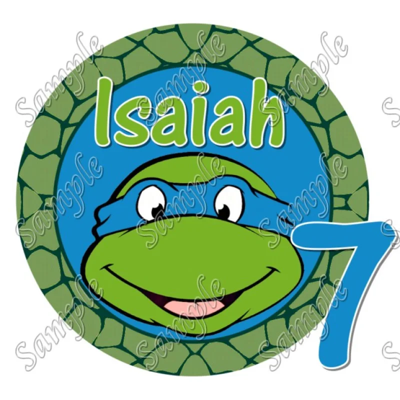 TEENAGE MUTANT NINJA TURTLES LEONARDO Birthday Personalized Custom DTF Iron on Transfer - Ready to Press #2 TEENAGE MUTANT NINJA TURTLES LEONARDO Birthday Personalized Custom DTF Iron on Transfer - Ready to Press #2