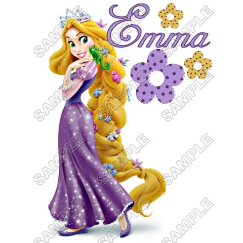 Tangled Rapunzel  Birthday  Personalized  Custom  DTF Iron on Transfer - Ready to Press #18