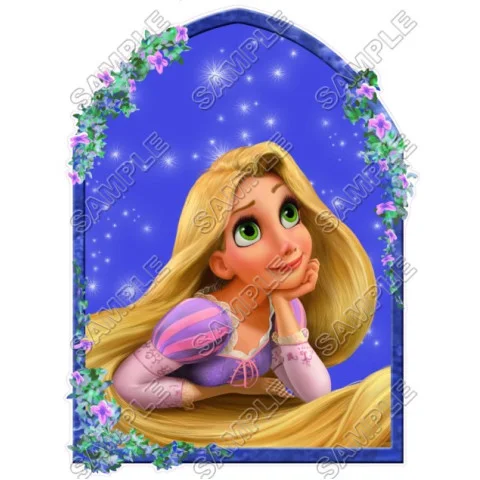 Tangled Rapunzel  DTF Iron on Transfer  - Ready to Press  #2