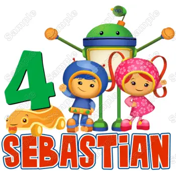 Team Umizoomi  Birthday  Personalized  Custom  DTF Iron on Transfer - Ready to Press 