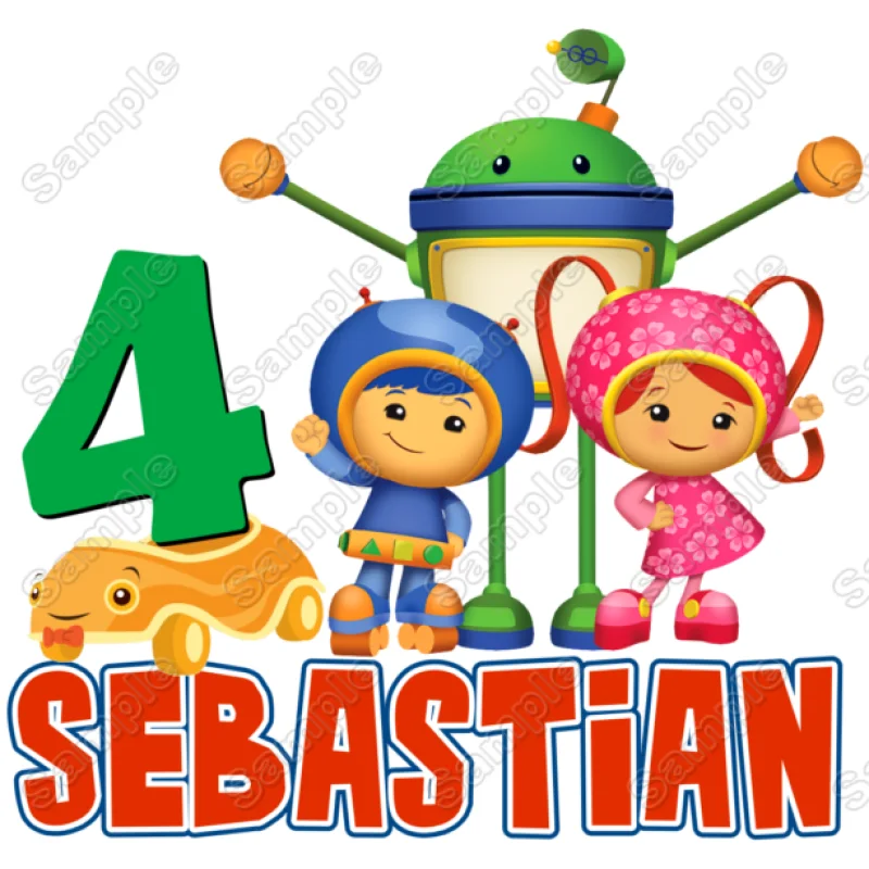 Team Umizoomi Birthday Personalized Custom DTF Iron on Transfer - Ready to Press Team Umizoomi Birthday Personalized Custom DTF Iron on Transfer - Ready to Press