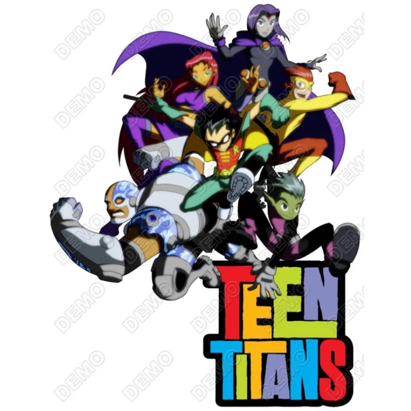 Teen Titans DTF Heat Iron on Transfer - Ready to Press #20 Teen Titans DTF Heat Iron on Transfer - Ready to Press #20