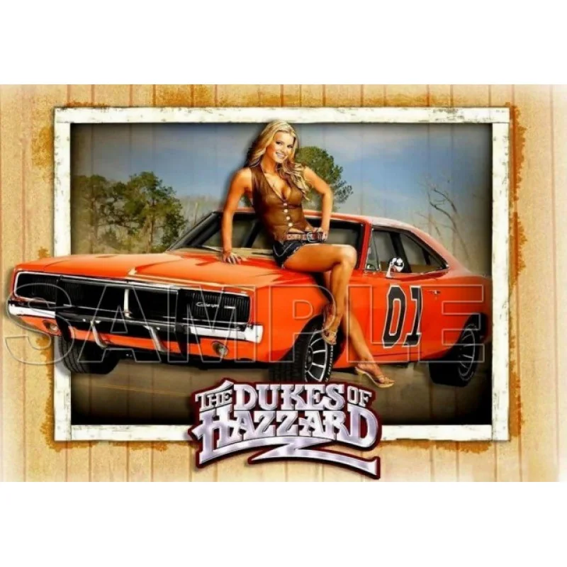 The Dukes of Hazzard DTF Iron on Transfer - Ready to Press #4 The Dukes of Hazzard DTF Iron on Transfer - Ready to Press #4