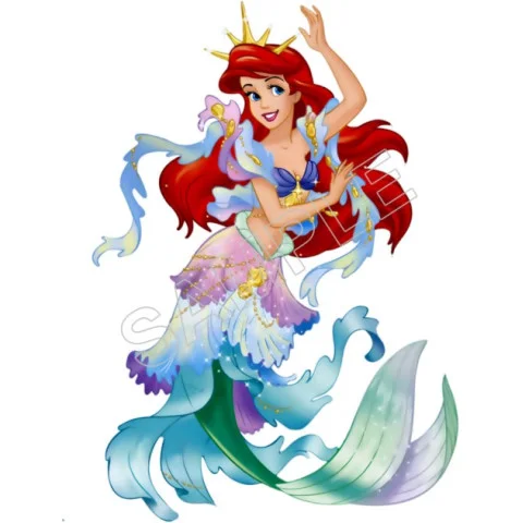 The Little Mermaid  Ariel  DTF Iron on Transfer - Ready to Press #2