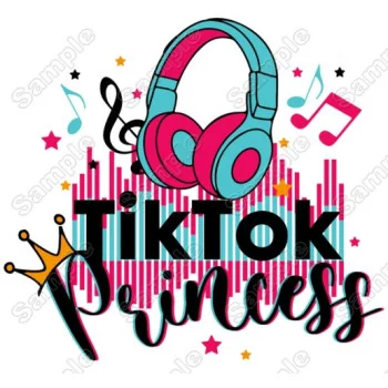 Tik Tok Princess  DTF Iron On Transfer