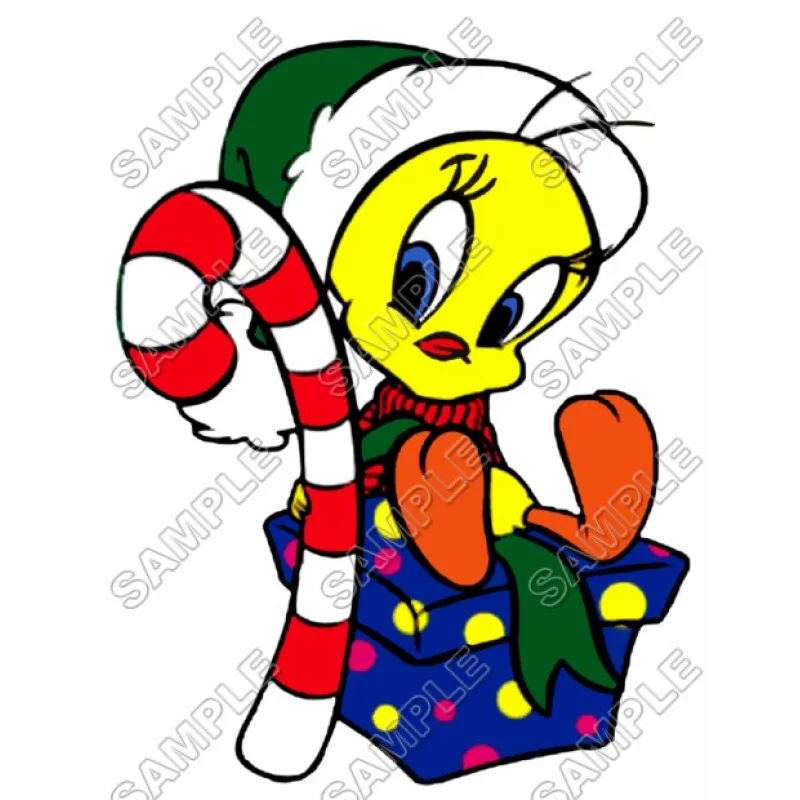 Tweety Christmas DTF Iron on Transfer - Ready to Press #4 Tweety Christmas DTF Iron on Transfer - Ready to Press #4
