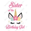 Unicorn Birthday Choose Family Member DTF Iron on Transfer