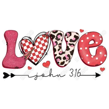 Valentines Love DTF Heat Iron on Transfer #2 Valentines Love DTF Heat Iron on Transfer #2
