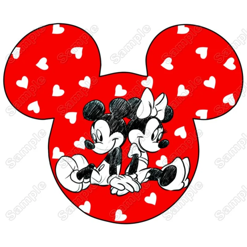 Velentine Mickey Ears Love DTF Iron on Transfer - Ready to Press Velentine Mickey Ears Love DTF Iron on Transfer - Ready to Press
