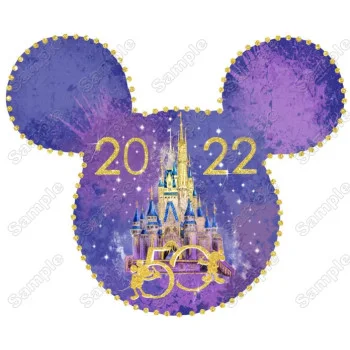 Walt Disney World 50th Anniversary  DTF Iron on Transfer - Ready to Press 
