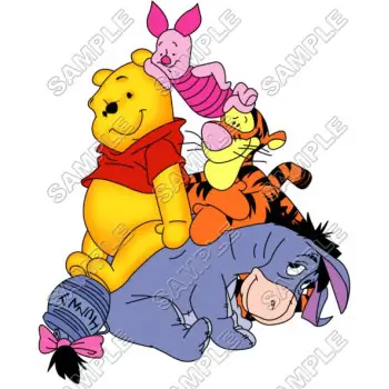 Winnie the Pooh Eeyore Tiger DTF Iron on Transfer - Ready to Press #12