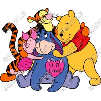 Winnie the Pooh Eeyore Tiger DTF Iron on Transfer - Ready to Press #19