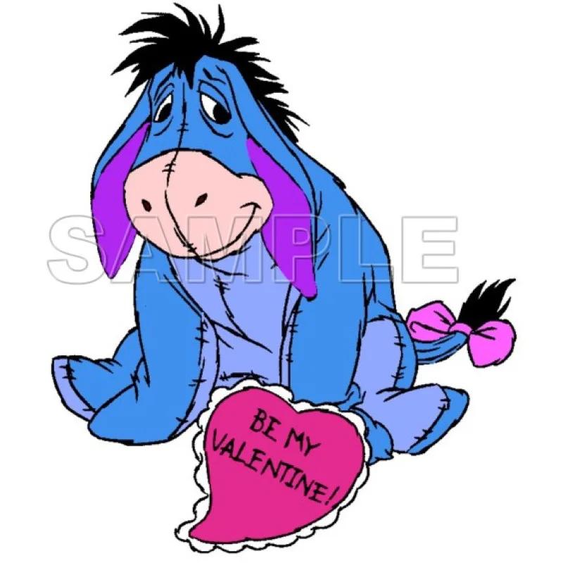 Winnie the Pooh Eeyore Valentines DTF Iron on Transfer - Ready to Press #5 Winnie the Pooh Eeyore Valentines DTF Iron on Transfer - Ready to Press #5