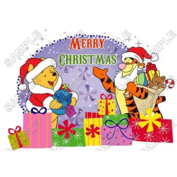 Winnie the Pooh Piglet Christmas Eeyore Tiger DTF Iron on Transfer - Ready to Press #38