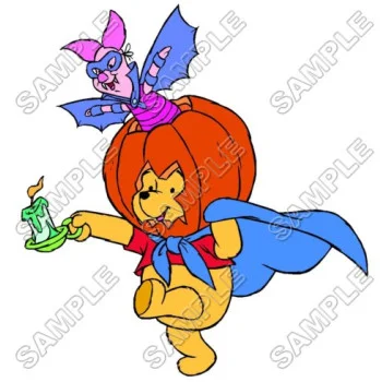 Winnie the Pooh Piglet Halloween Eeyore Tiger DTF Iron on Transfer - Ready to Press #31
