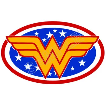 Wonder Woman Logo  DTF Iron on Transfer - Ready to Press #1