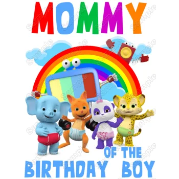 Word Party  Birthday  Family Member  Custom  DTF Iron on Transfer - Ready to Press 
