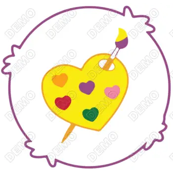 Work of Heart Care Bear  DTF Iron on  Transfer - Ready to Press