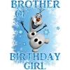 Frozen Family Member Birthday DTF Iron on Transfer - Ready to Press Frozen Family Member Birthday DTF Iron on Transfer - Ready to Press