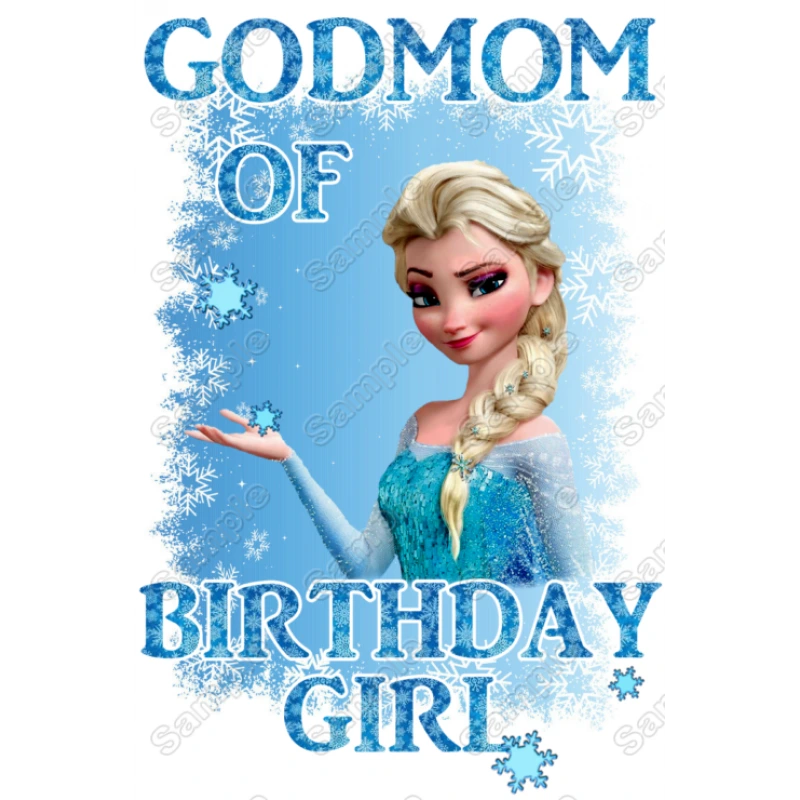 Frozen Family Member Birthday DTF Iron on Transfer - Ready to Press Frozen Family Member Birthday DTF Iron on Transfer - Ready to Press