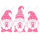 Breast Cancer Awareness Gnomes  Iron On Transfer Vinyl HTV (by www.kraftyme.com)