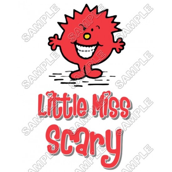 Mr Men and Little Miss Scary T Shirt Iron on Transfer Decal N50 (by www.kraftyme.com)